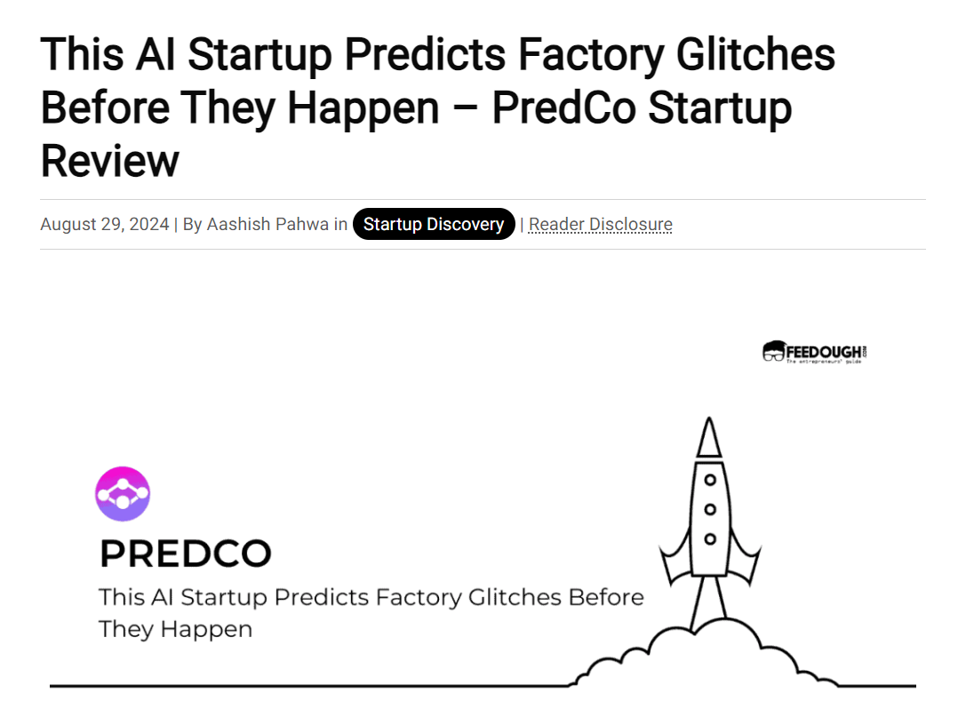 This AI Startup Predicts Factory Glitches Before They Happen - PredCo Startup Review